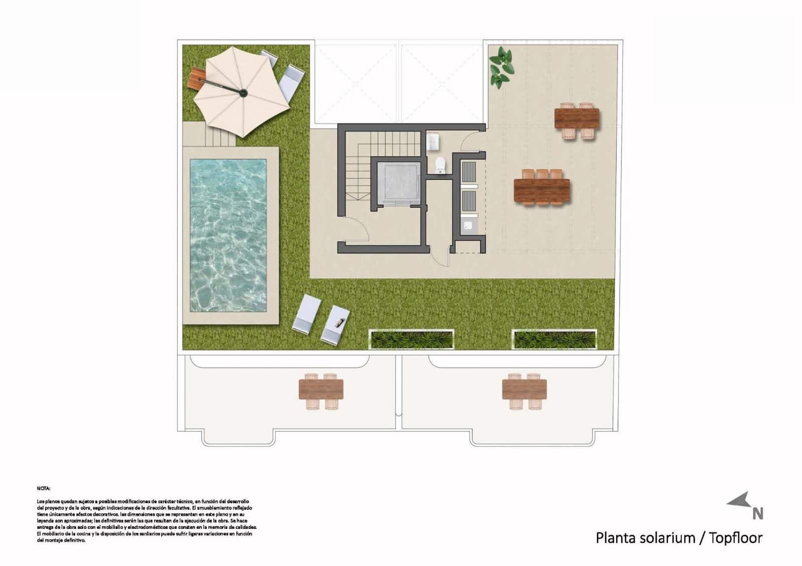 1 quarto Apartamento para venda em El Mojon com piscina - 245 900 € (Ref: 9531363)