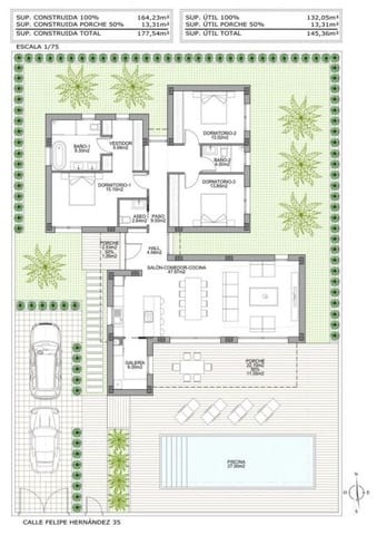 3 soverom Villa til salgs i Benijófar med svømmebasseng - € 611 000 (Ref: 9531526)
