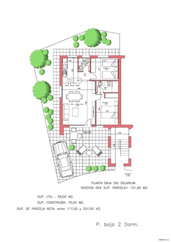 2 sovrum Bungalow till salu i Las Palas, Fuente Alamo de Murcia - 169 119 € (Ref: 9531625)