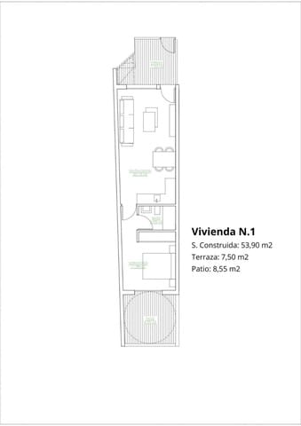 1 quarto Bungalow para venda em San Pedro del Pinatar com piscina - 179 900 € (Ref: 9531710)