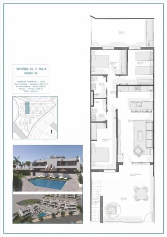 3 soverom Bungalow til salgs i Vera med svømmebasseng - € 268 500 (Ref: 9531749)