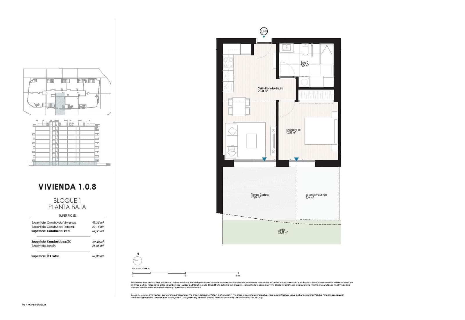 1 sypialnia Apartament na sprzedaż w La Villajoyosa / Vila Joiosa z basenem - 390 000 € (Ref: 9531834)