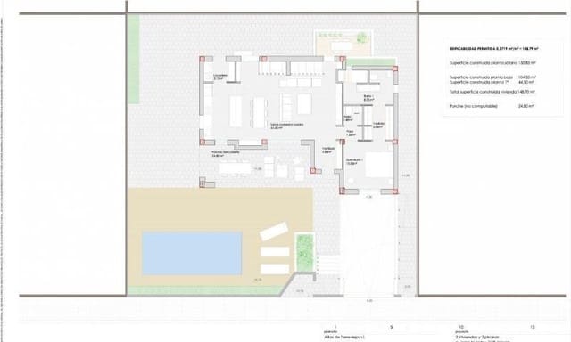 3 soverom Villa til salgs i La Siesta, Torrevieja med svømmebasseng - € 750 000 (Ref: 9531897)