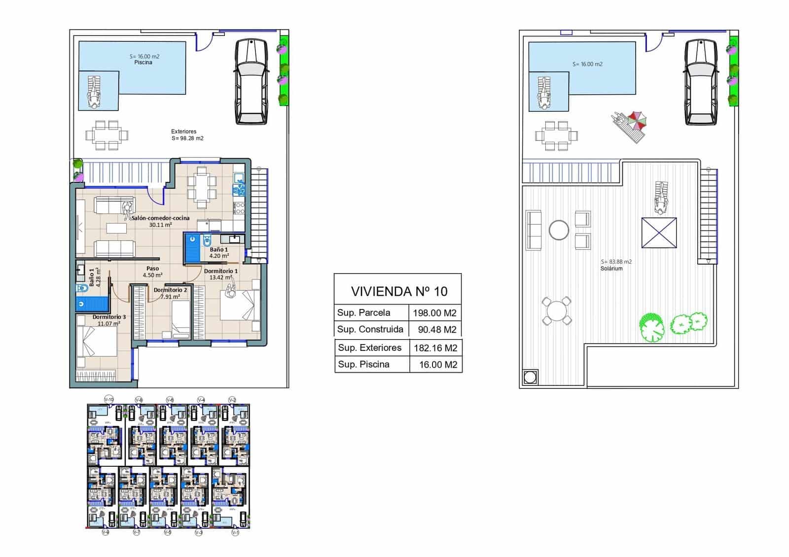 3 camera da letto Villa in vendita in Torre-Pacheco - 319.900 € (Rif: 9791357)
