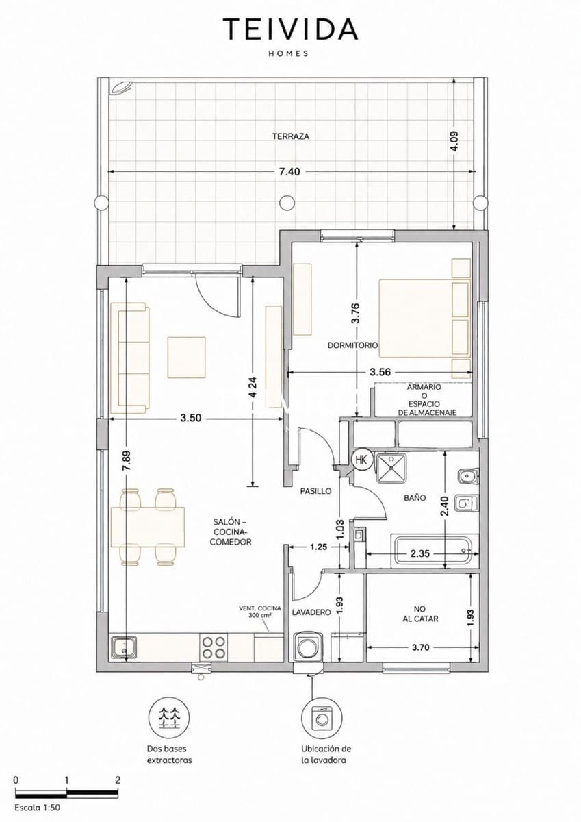 Piso de 2 habitaciones en Los Abrigos en venta con piscina garaje - 325.000 € (Ref: 10079925)