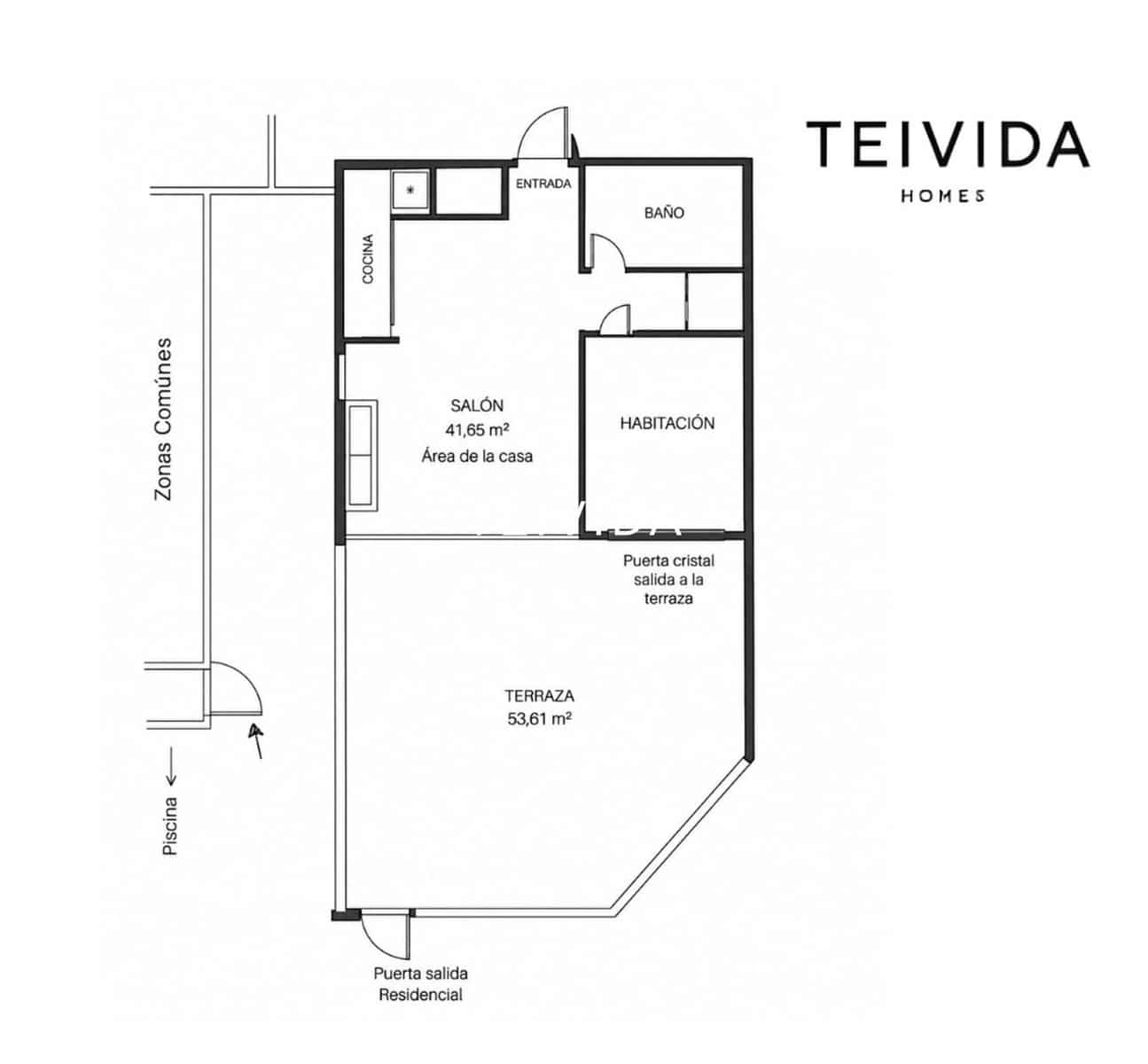 1 soveværelse Lejlighed til salg i Puerto Santiago med swimmingpool garage - € 285.000 (Ref: 10097440)