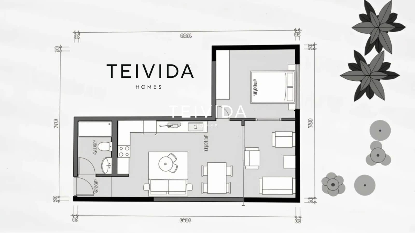 1 soveværelse Lejlighed til salg i Costa del Silencio med swimmingpool - € 210.000 (Ref: 10170390)