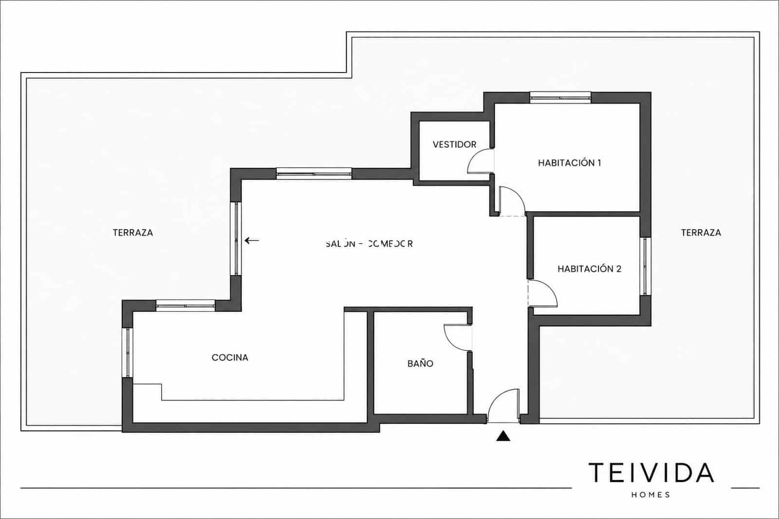 2 bedroom Flat for rent in Palm-Mar with pool garage - € 1,550 (Ref: 10172257)