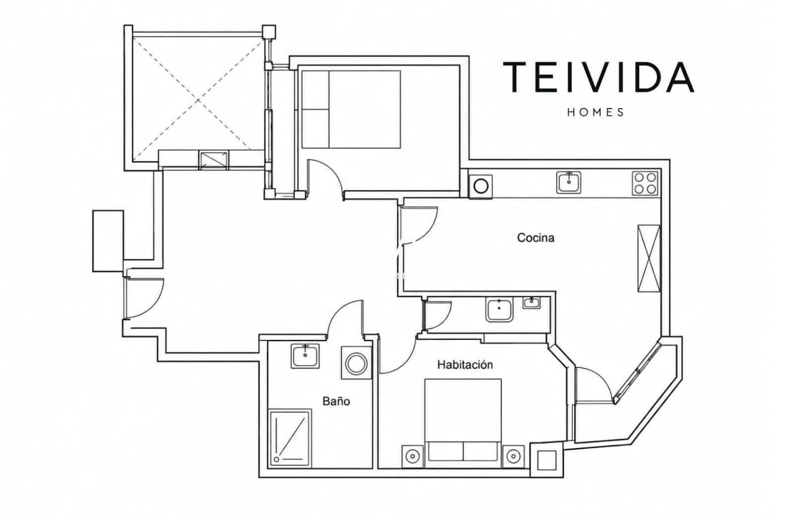 2 bedroom Flat for rent in Los Cristianos - € 1,400 (Ref: 10175620)