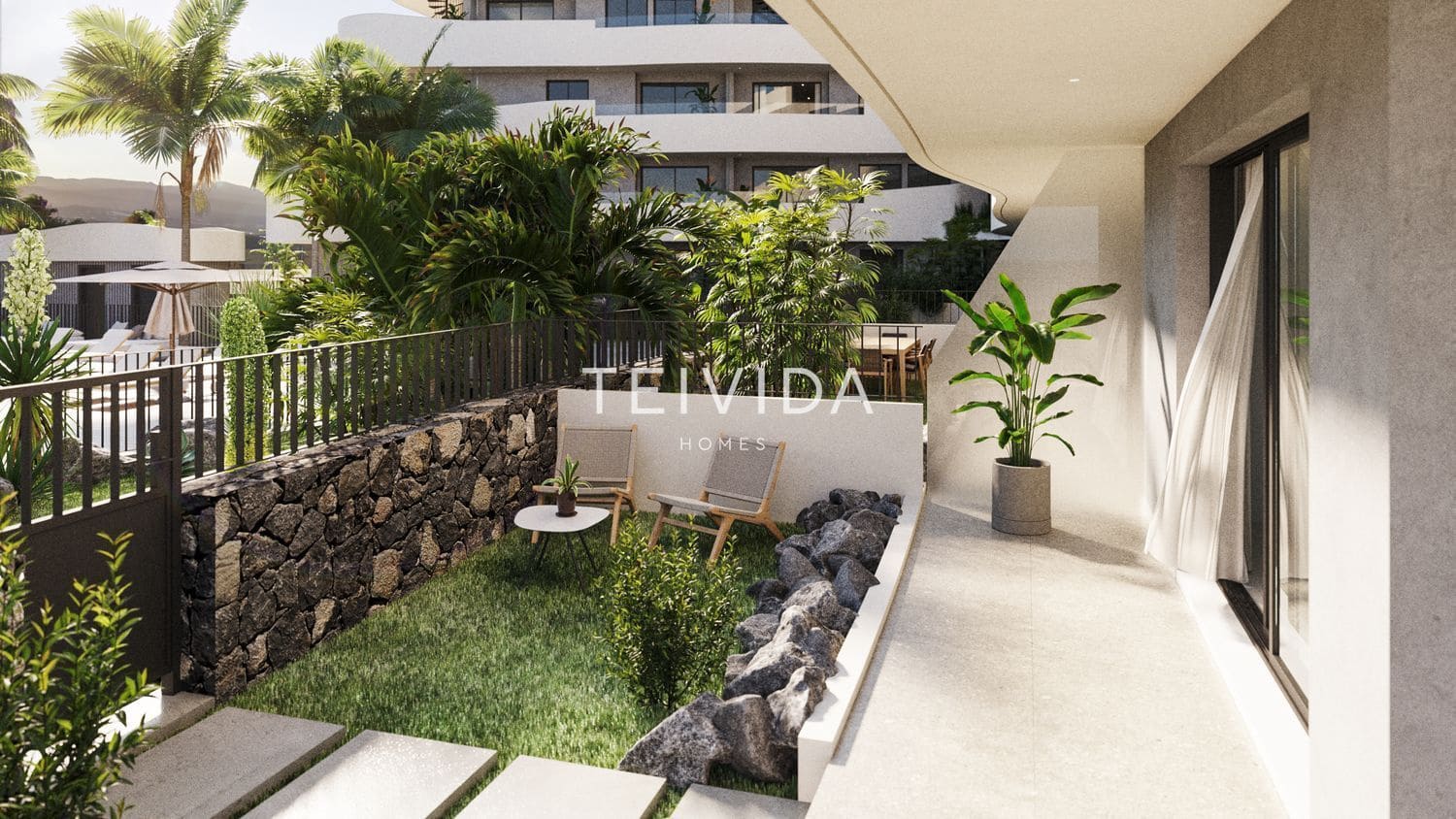 2 makuuhuone Asunto myytävänä paikassa El Medano mukana uima-altaan 
autotalli - 364 000 € (Ref: 9588277)