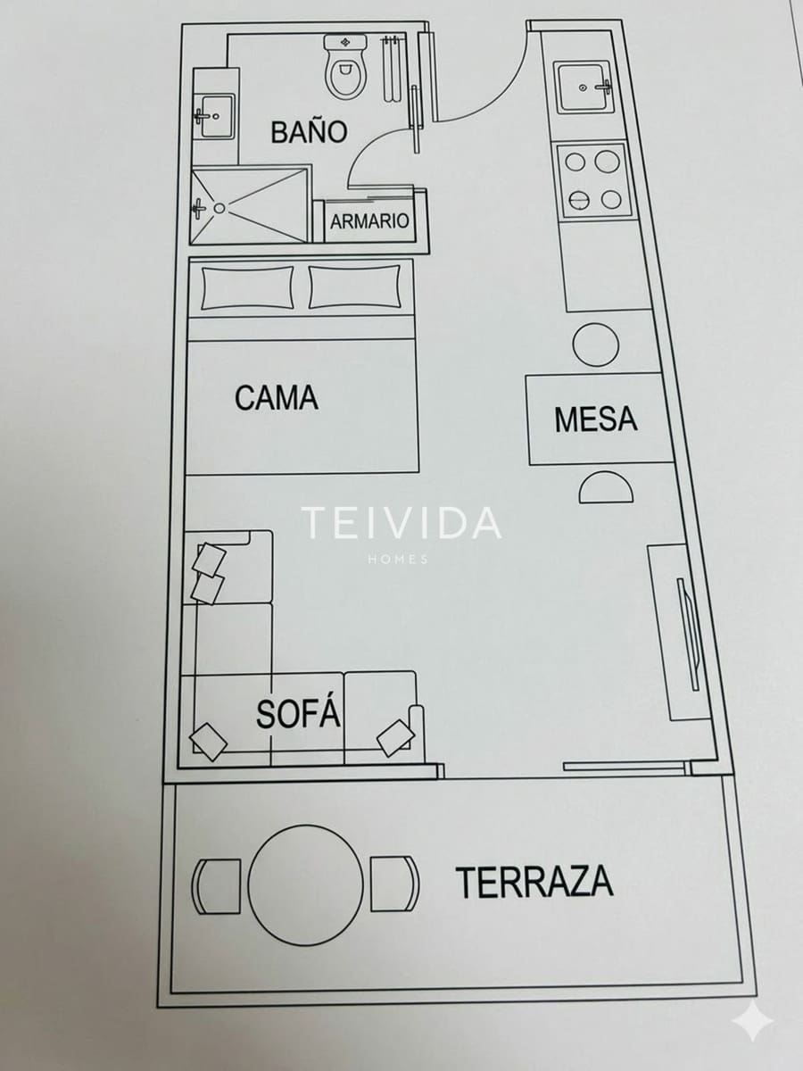 Mieszkanie na sprzedaż w Los Cristianos z basenem garażem - 287 000 € (Ref: 9696744)
