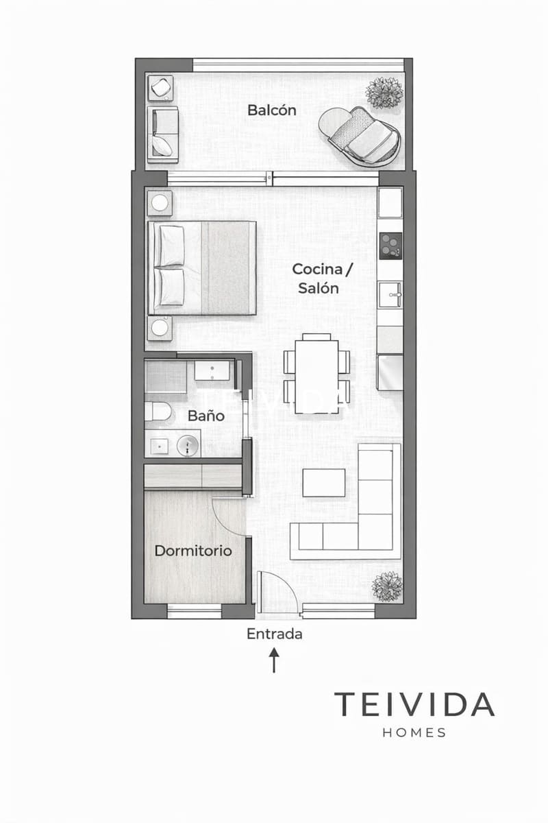1 sypialnia Mieszkanie na sprzedaż w Playa de las Americas z basenem - 505 000 € (Ref: 9734006)
