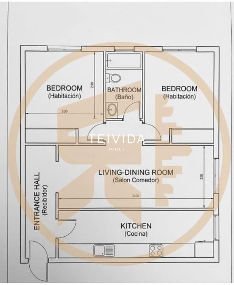 2 soveværelse Lejlighed til salg i Valle de San Lorenzo med garage - € 220.000 (Ref: 9747365)