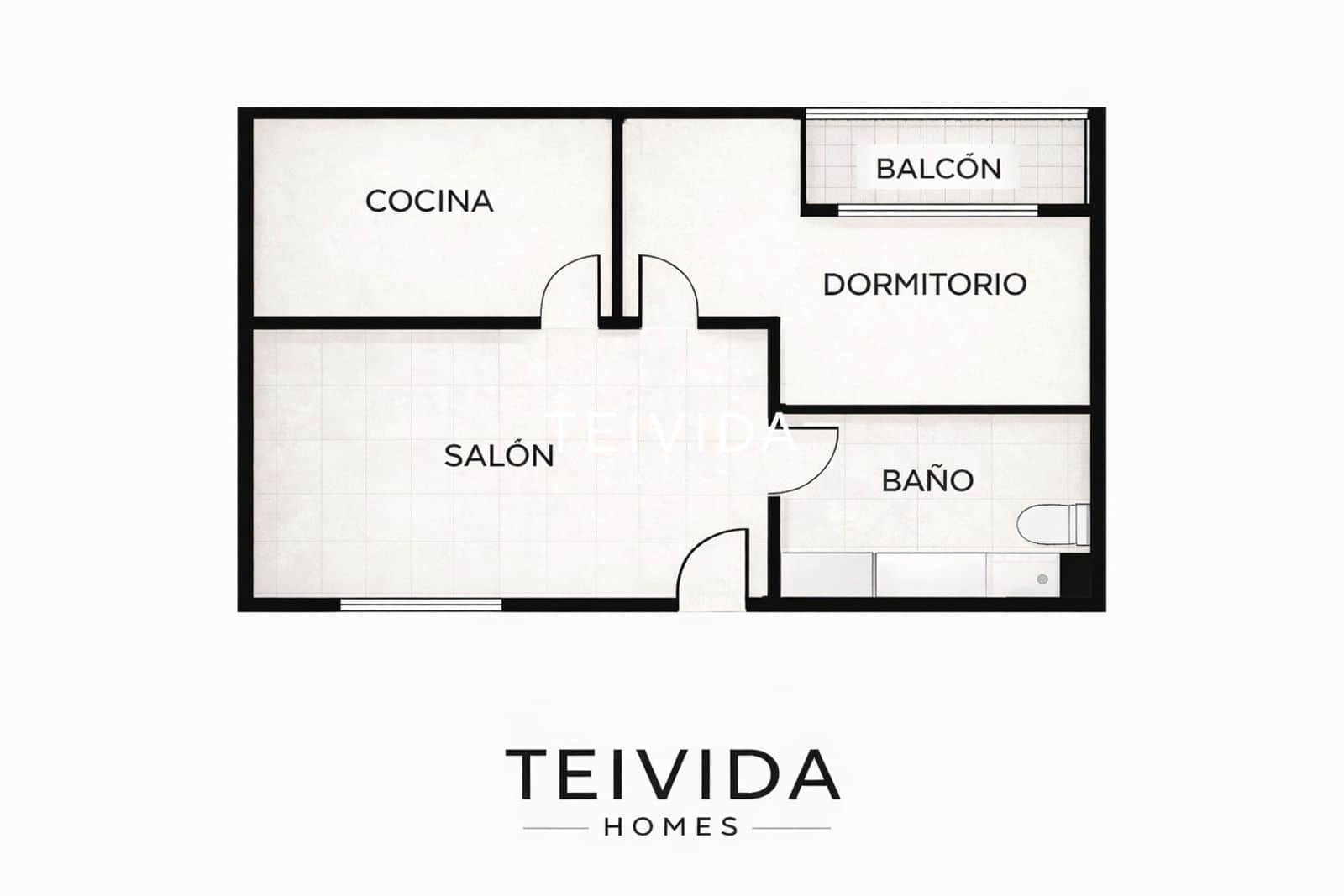 1 soverom Leilighet til salgs i Cabo Blanco med garasje - € 190 000 (Ref: 9782415)