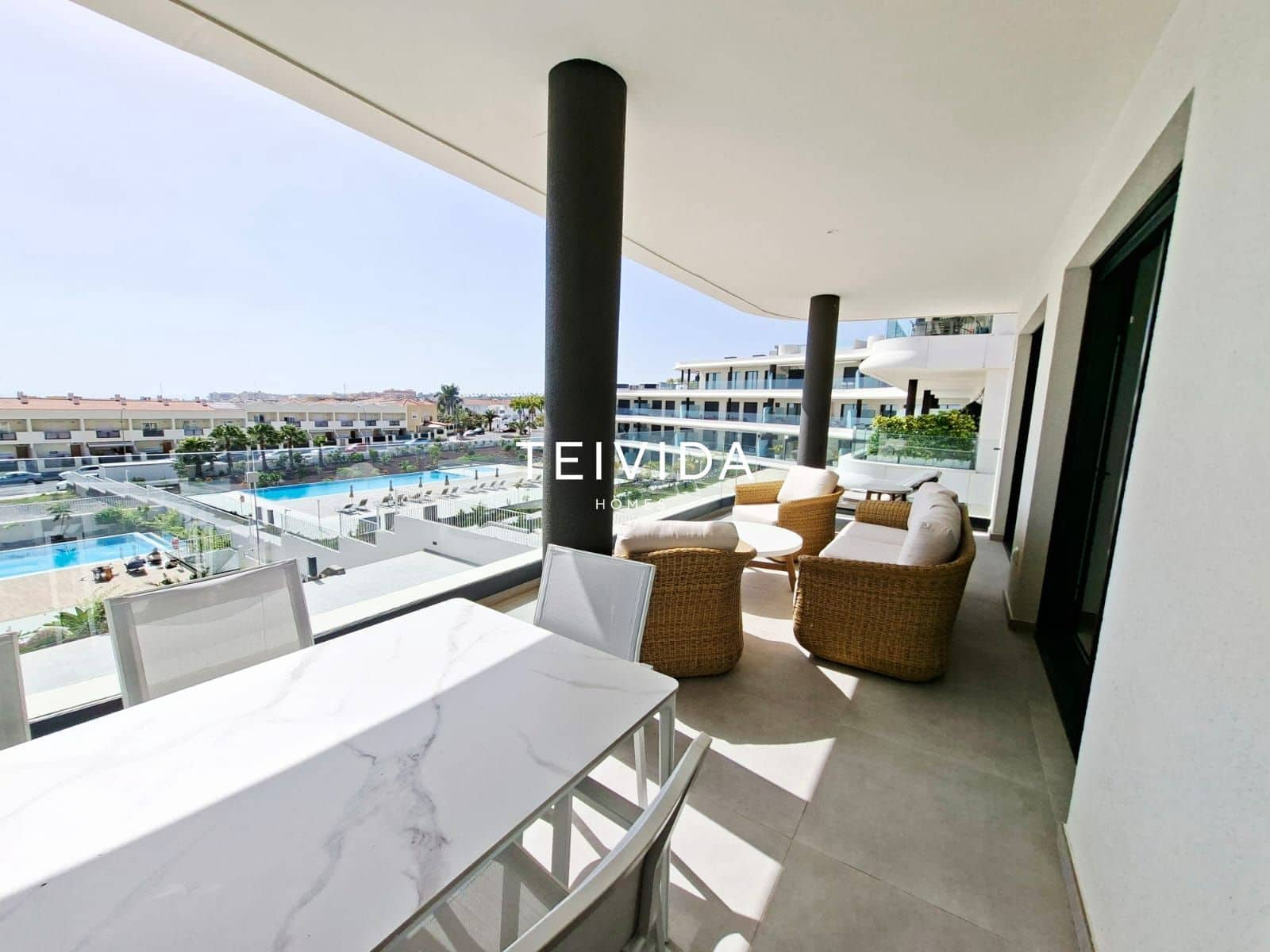 2 quarto Apartamento para arrendar em Costa Adeje com piscina garagem - 2 800 € (Ref: 9924918)
