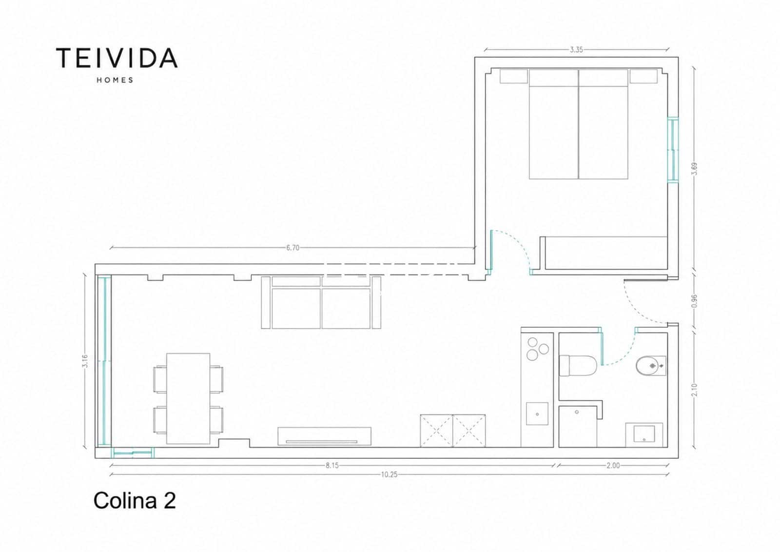 1 quarto Apartamento para arrendar em Los Cristianos com piscina - 1 600 € (Ref: 9924921)