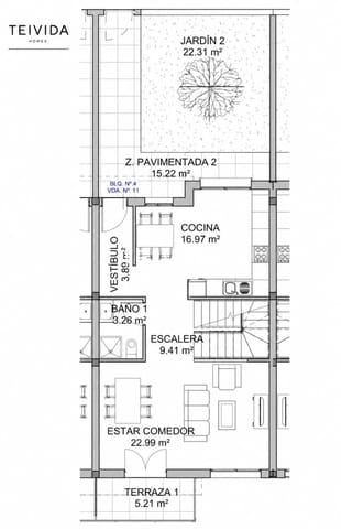3 soverom Hus til salgs i Llano del Camello, San Miguel de Abona med svømmebasseng garasje - € 435 000 (Ref: 9964143)