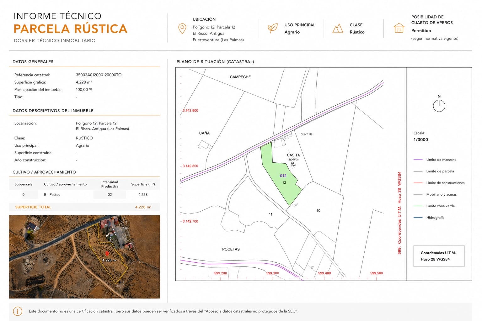 Undeveloped Land for sale in Antigua - € 37,000 (Ref: 9844838)