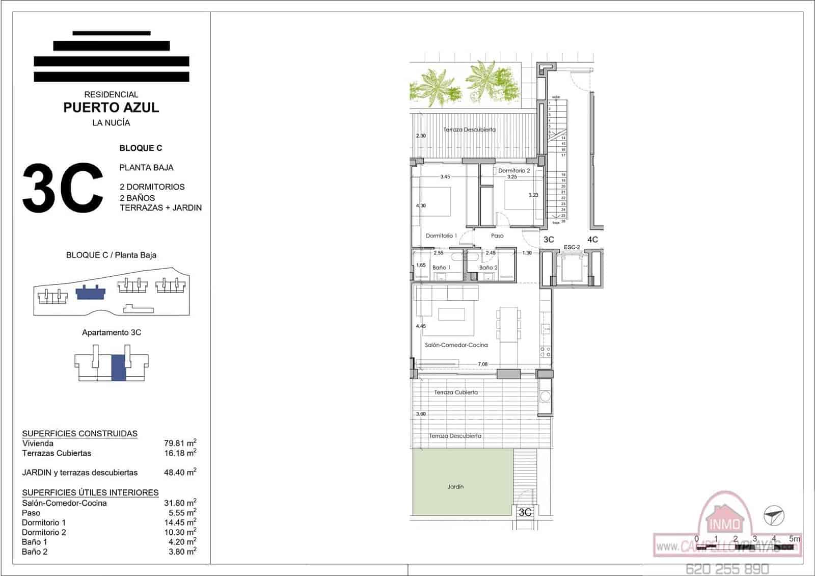 2 sovrum Lägenhet till salu i La Nucia med garage - 438 000 € (Ref: 10054427)