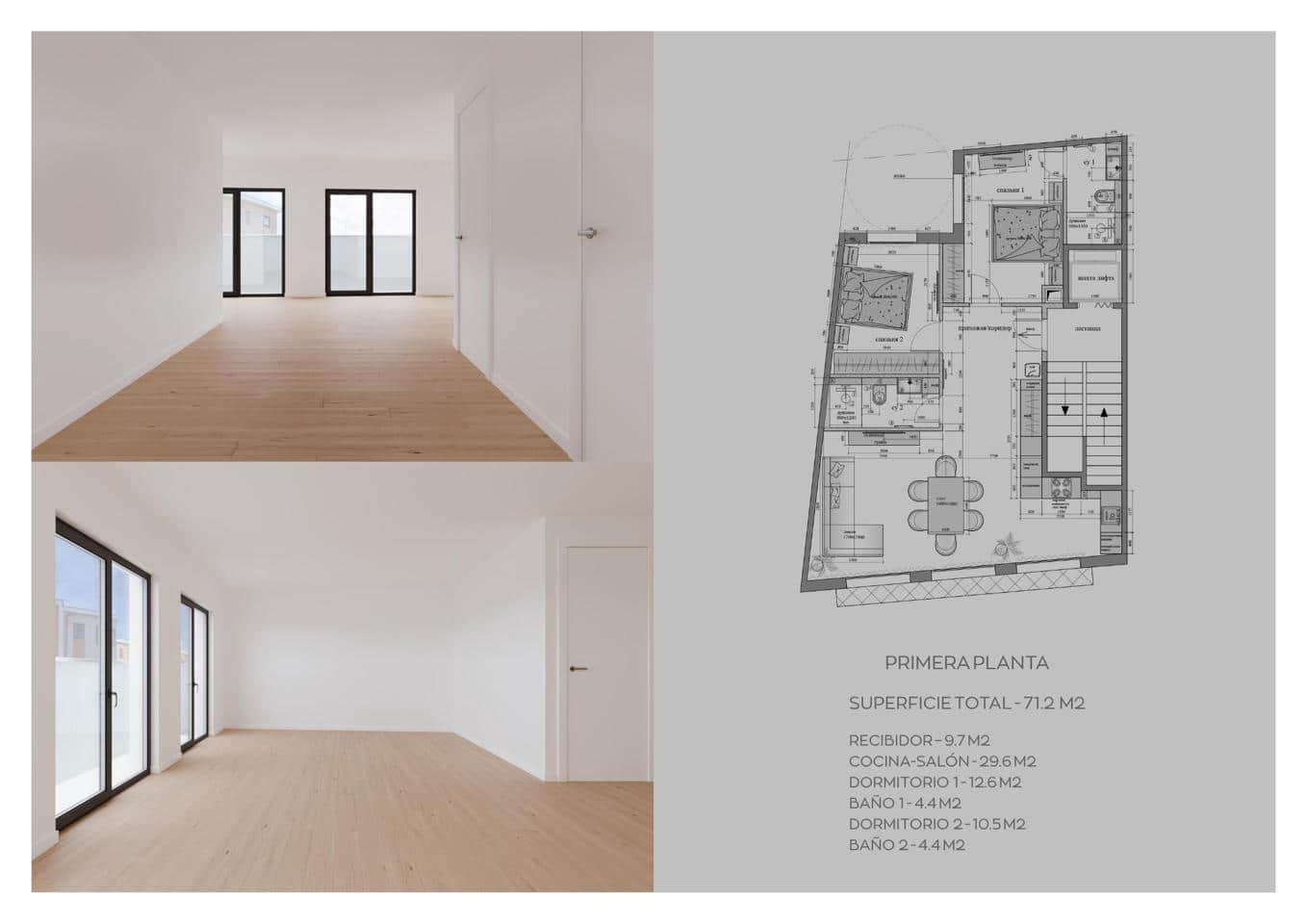 2 bedroom Flat for sale in Roses with garage - € 340,000 (Ref: 9598221)