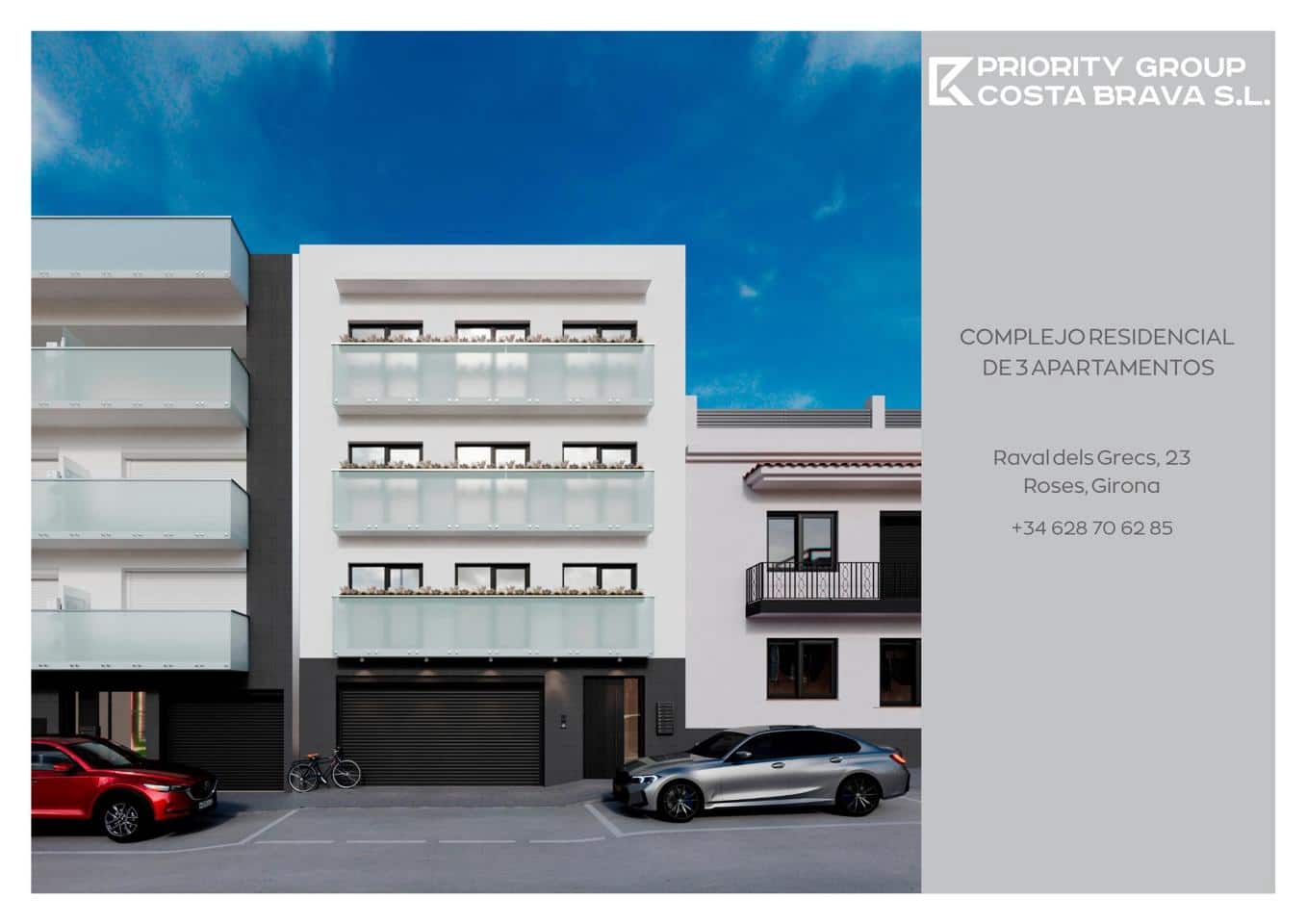 3 bedroom Flat for sale in Roses with garage - € 640,000 (Ref: 9598222)