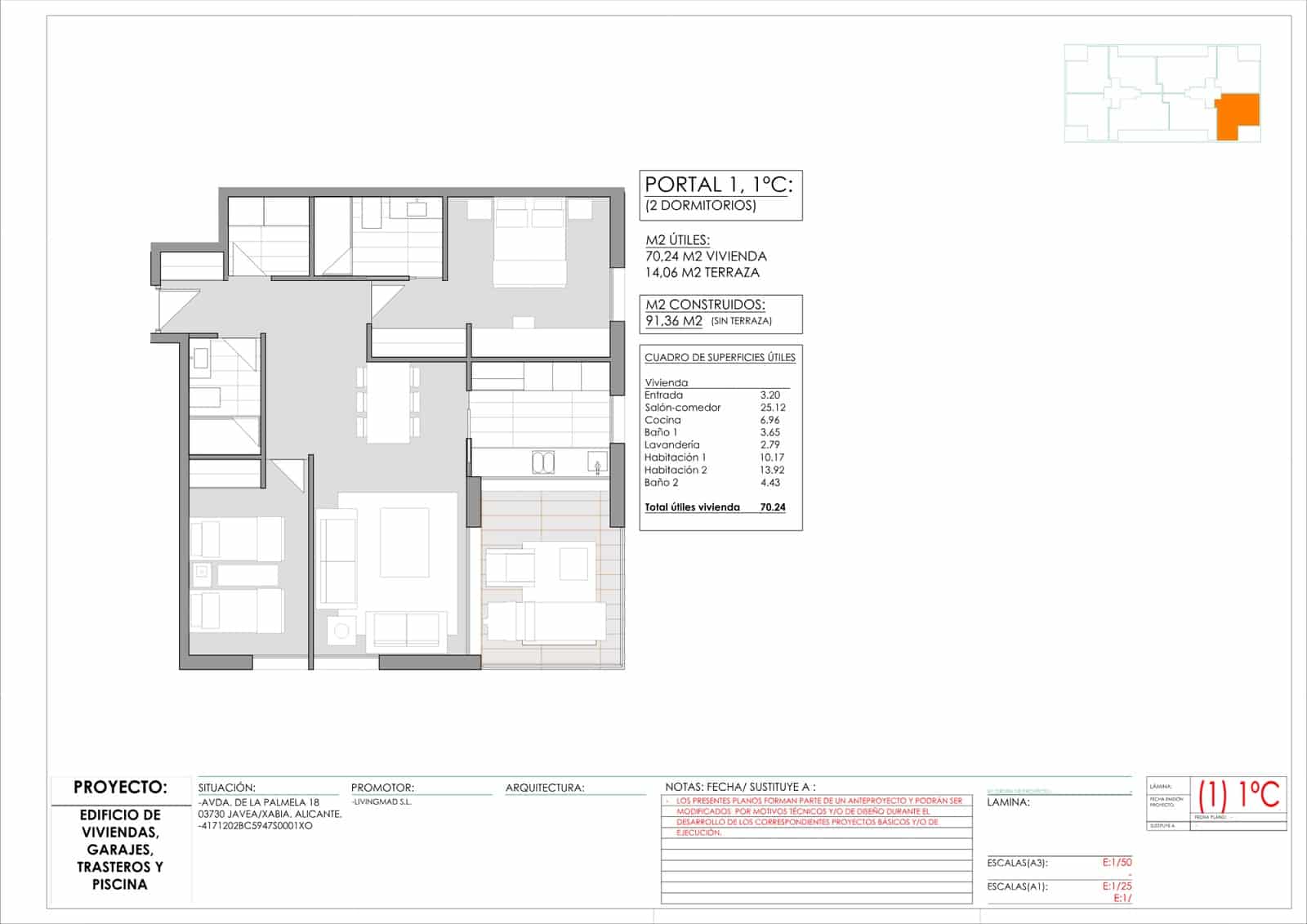 Apartamento Playa de 2 habitaciones en Javea / Xàbia en venta con piscina garaje - 345.000 € (Ref: 9609484)