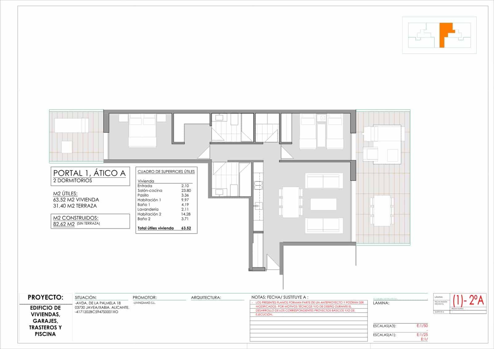 2 soverom Strandleiligheter til salgs i Javea / Xabia med svømmebasseng garasje - € 485 000 (Ref: 9609501)