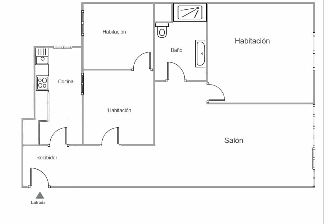 3 bedroom Flat for sale in Malaga city - € 250,000 (Ref: 9610836)