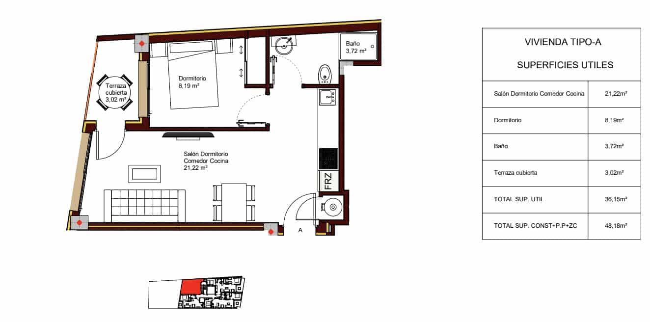 1 sovrum Lägenhet till salu i Torrevieja med pool garage - 185 000 € (Ref: 9609908)