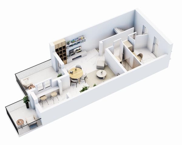 1 soveværelse Lejlighed til salg i Portocristo / Port de Manacor, Manacor - € 200.000 (Ref: 9686371)