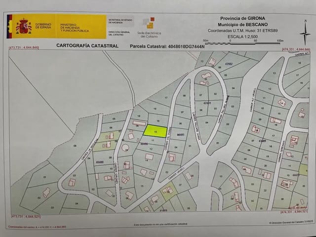 Byggetomt til salgs i Bescanó - € 34 000 (Ref: 9849999)