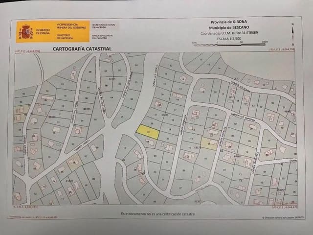 Byggetomt til salgs i Bescanó - € 42 000 (Ref: 9850001)