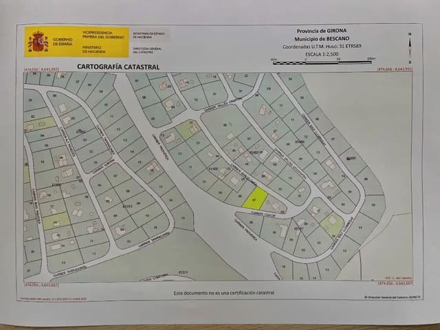 Byggetomt til salgs i Bescanó - € 35 000 (Ref: 9850011)