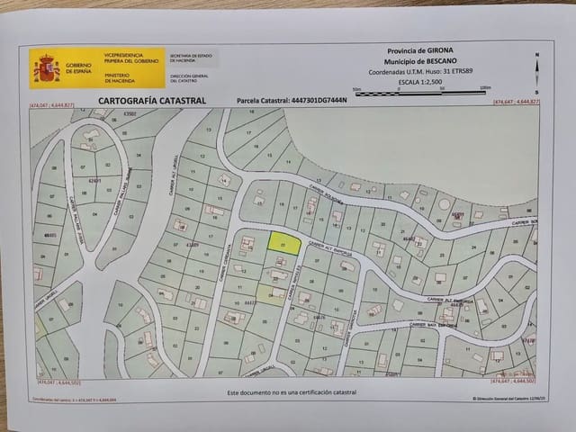 Byggetomt til salgs i Bescanó - € 35 000 (Ref: 9850017)