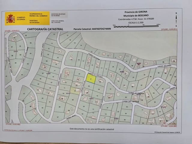Byggetomt til salgs i Bescanó - € 43 000 (Ref: 9850018)