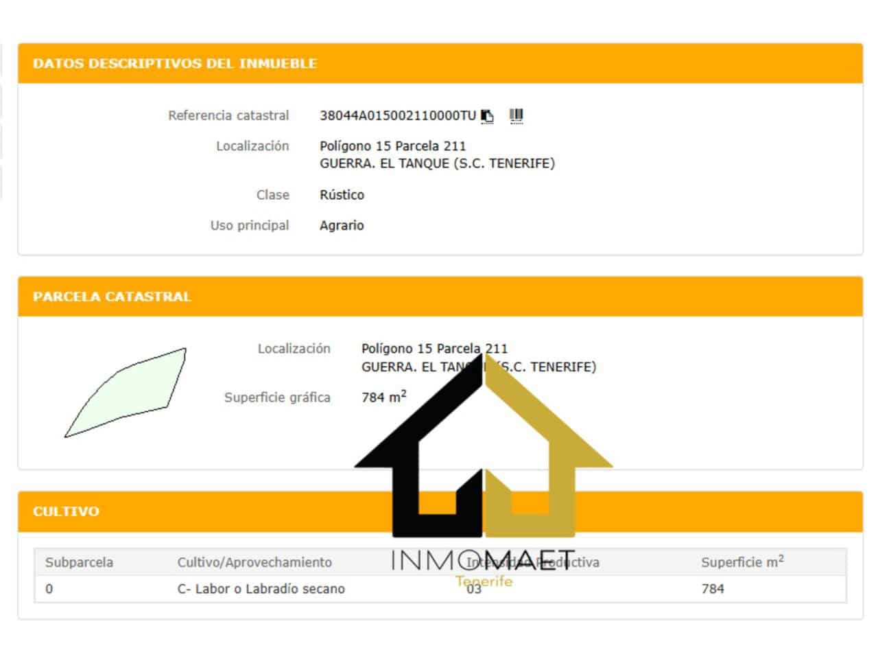 Ubebygd land til salgs i El Tanque - € 14 000 (Ref: 9618553)