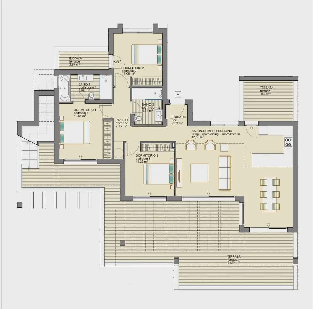 3 soverom Penthouse til salgs i Estepona med svømmebasseng garasje - € 755 000 (Ref: 9843811)