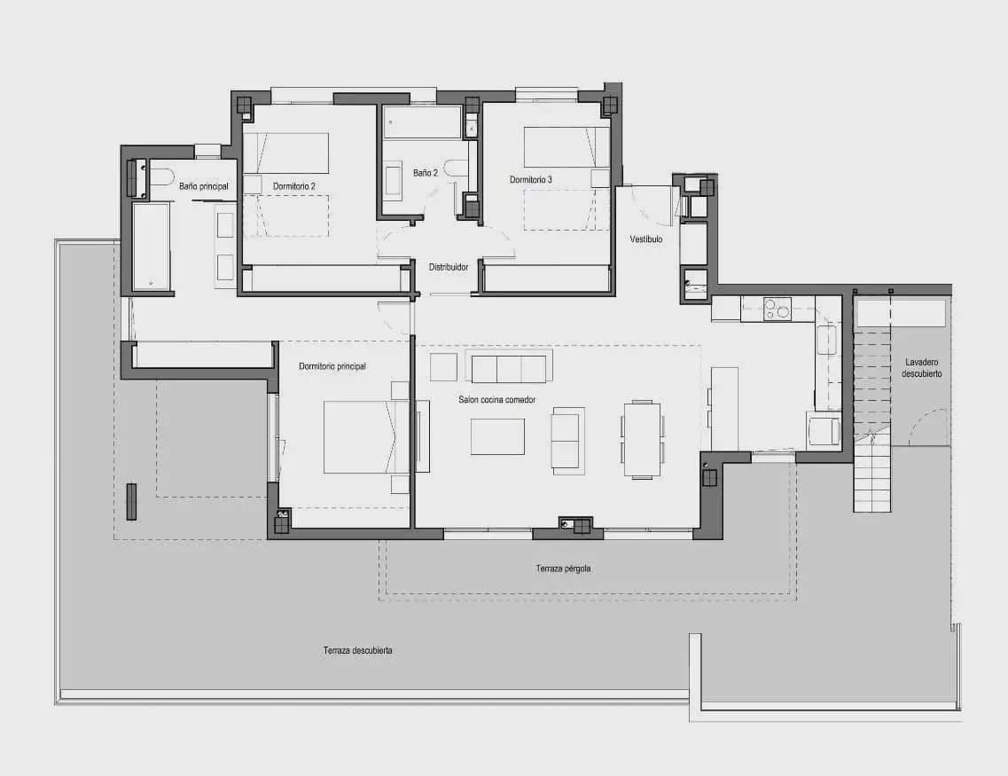 3 Zimmer Wohnung zu verkaufen in Marbella mit Pool - 1.150.000 € (Ref: 9843825)