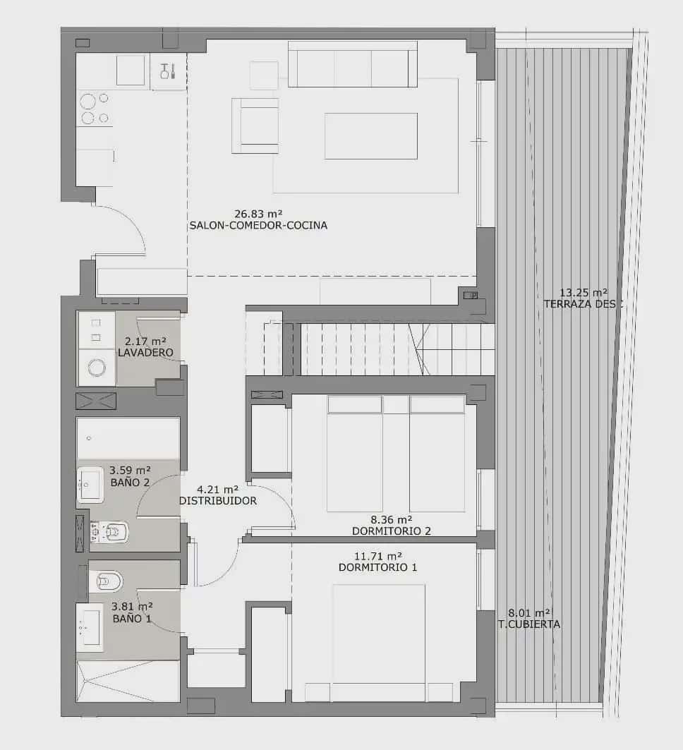 2 sypialnia Penthouse na sprzedaż w Fuengirola z garażem - 439 950 € (Ref: 9843829)