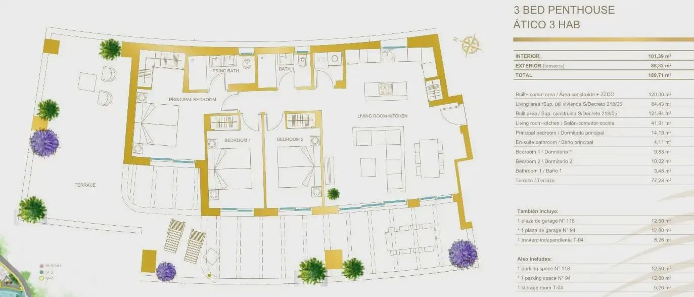 3 soverom Penthouse til salgs i Mijas med svømmebasseng garasje - € 1 300 000 (Ref: 9843830)