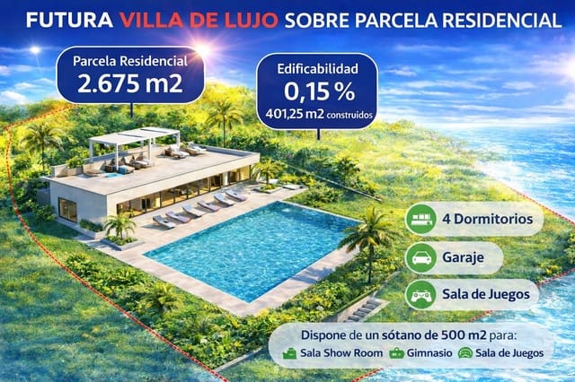 Tontti myytävänä paikassa La Caleta Adeje, Adeje - 2 000 000 € (Ref: 9626490)