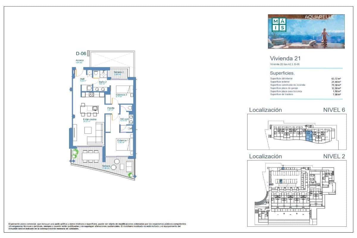 Apartamento de 2 habitaciones en Los Menores en venta - 455.000 € (Ref: 9677482)