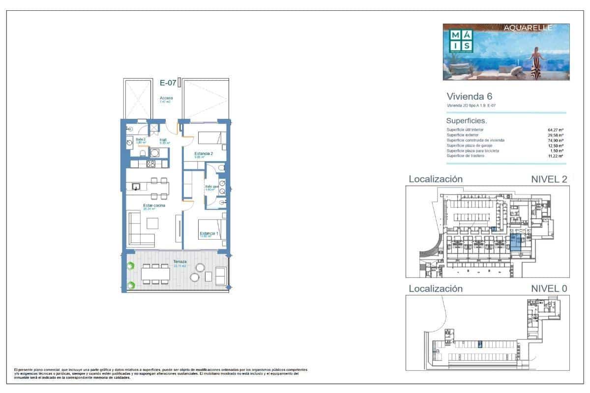 Apartamento de 2 habitaciones en Los Menores en venta - 455.000 € (Ref: 9677482)
