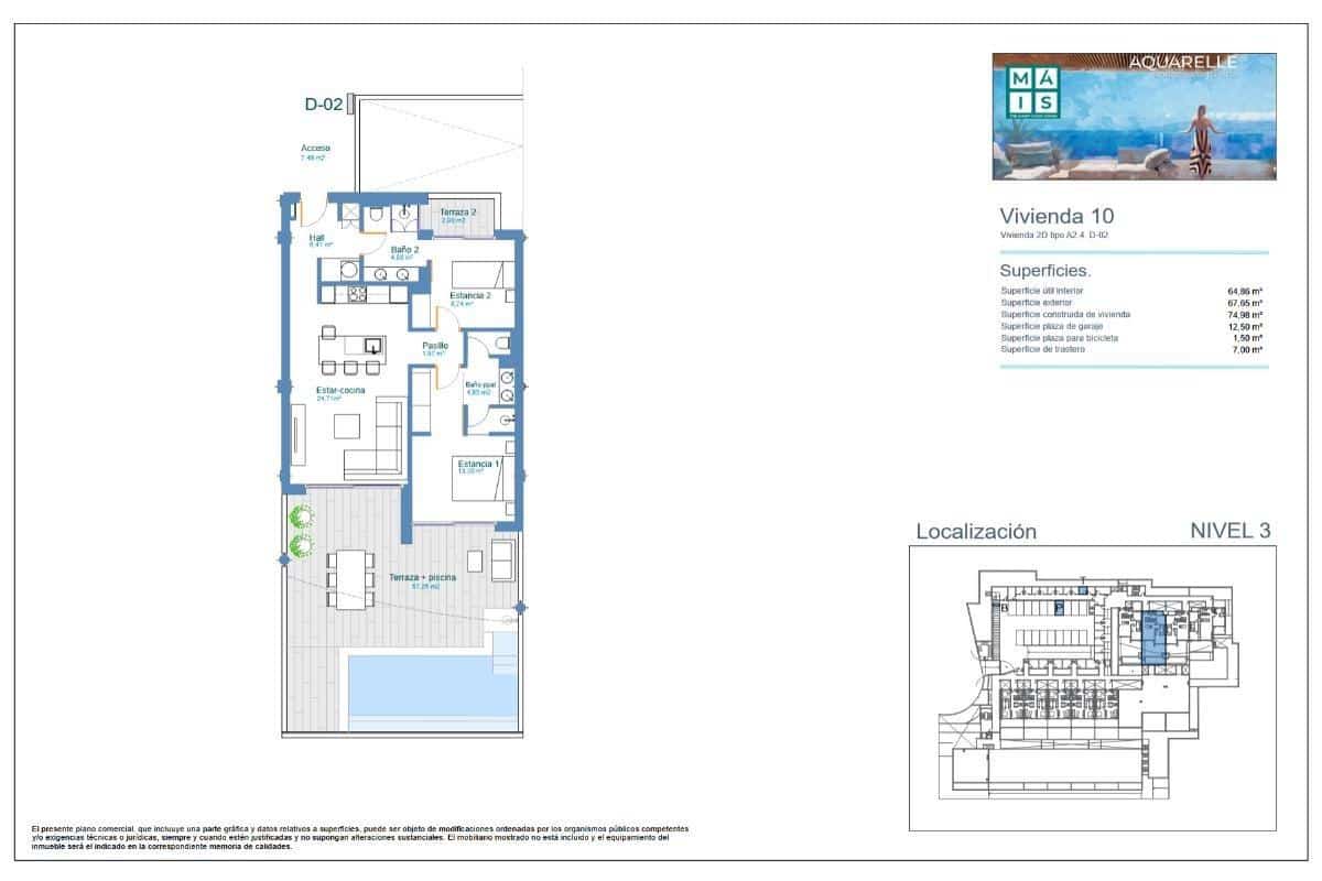 Apartamento de 2 habitaciones en Los Menores en venta - 455.000 € (Ref: 9677482)