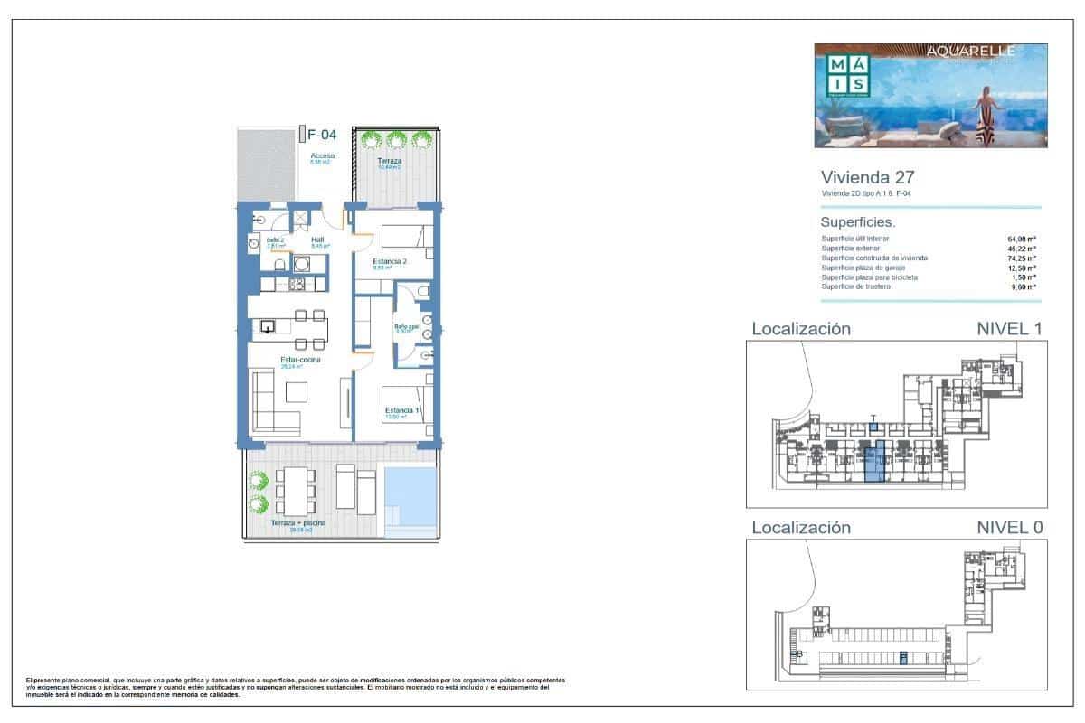Apartamento de 2 habitaciones en Los Menores en venta - 455.000 € (Ref: 9677482)