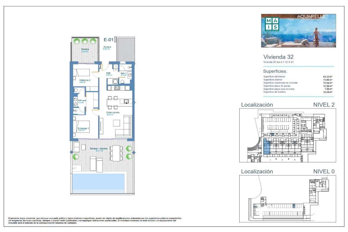 Apartamento de 2 habitaciones en Los Menores en venta - 455.000 € (Ref: 9677482)
