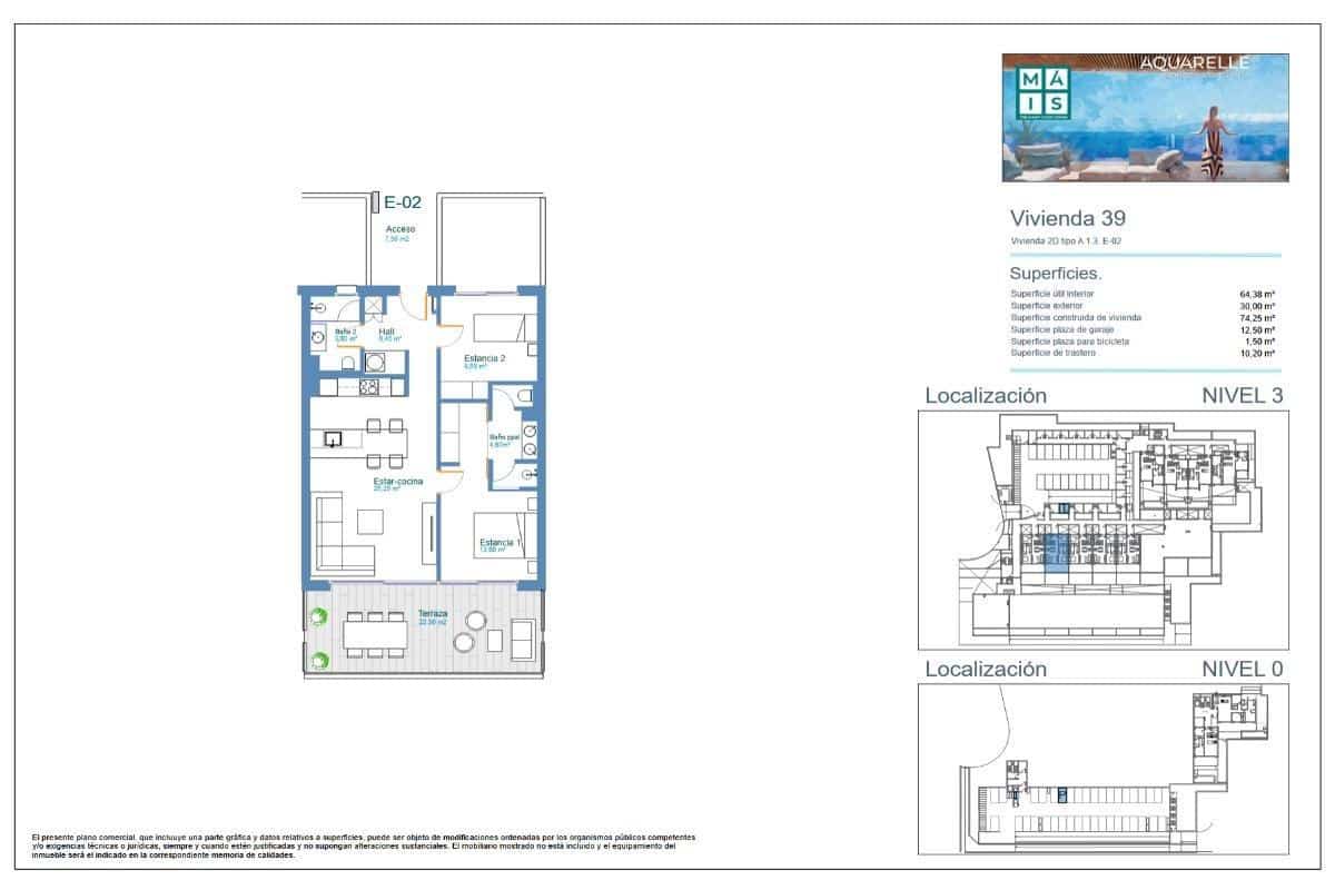 Apartamento de 2 habitaciones en Los Menores en venta - 455.000 € (Ref: 9677482)