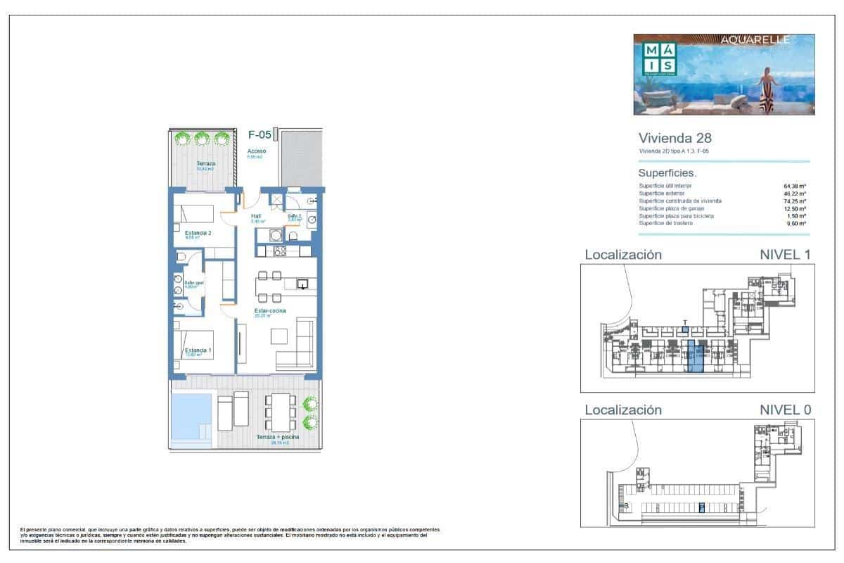 Apartamento de 2 habitaciones en Los Menores en venta - 455.000 € (Ref: 9677482)