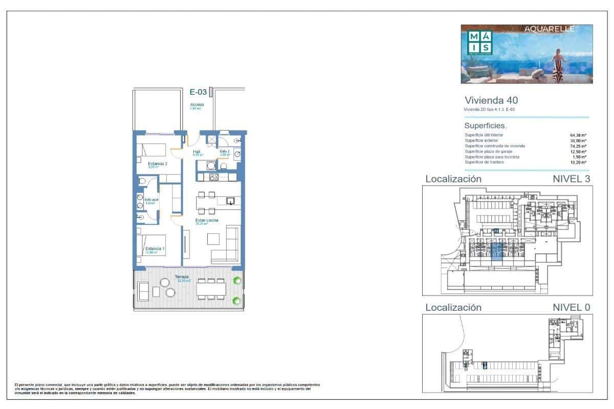 Apartamento de 2 habitaciones en Los Menores en venta - 455.000 € (Ref: 9677482)