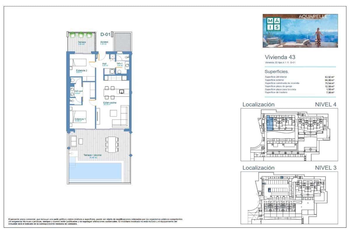 Apartamento de 2 habitaciones en Los Menores en venta - 455.000 € (Ref: 9677482)